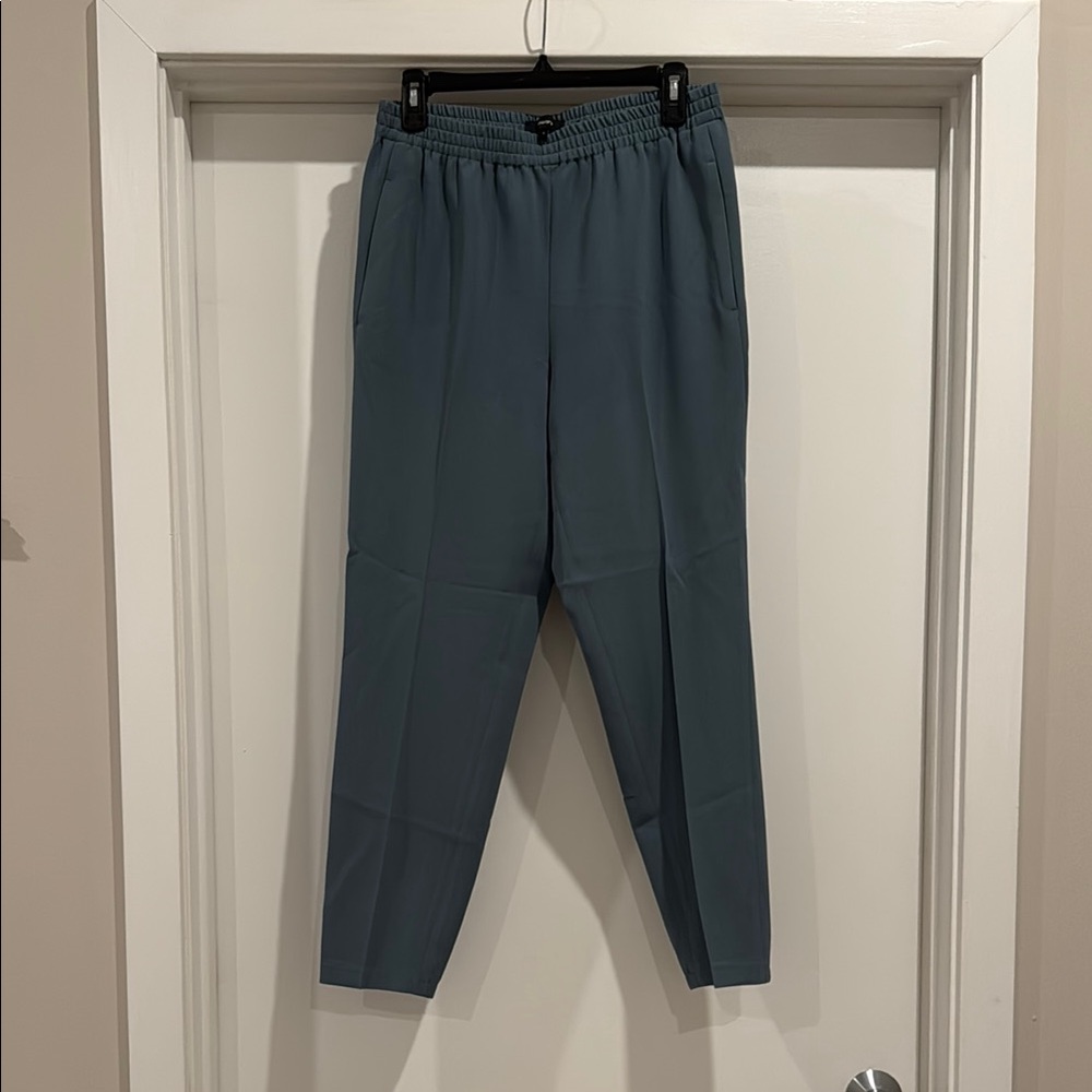 Theory Women's Blue Straight Leg Pants